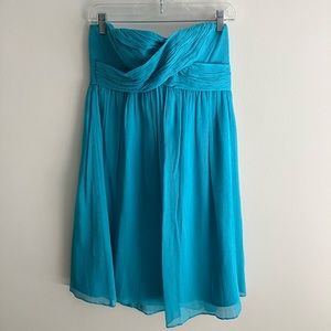 J. Crew Special Occasions strapless dress never worn.NWT. Teal Size 8